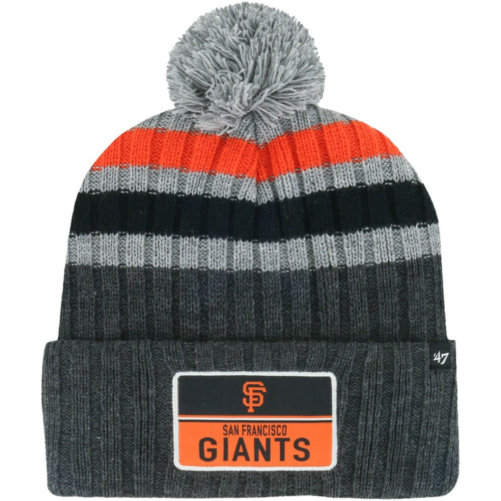 San Francisco Giants '47 Stack Cuffed Knit Hat with Pom - MLB Hats