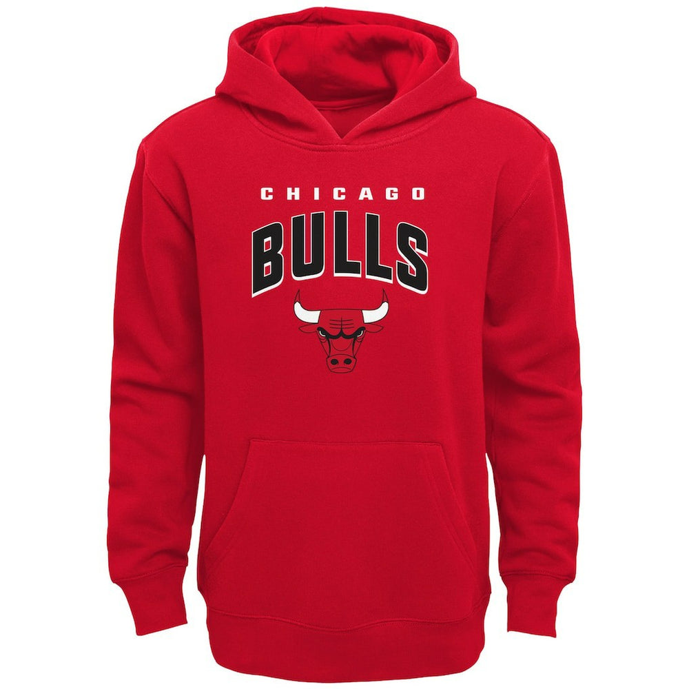 Red Chicago Bulls Youth Stadium Classic Pullover Hoodie | NBA