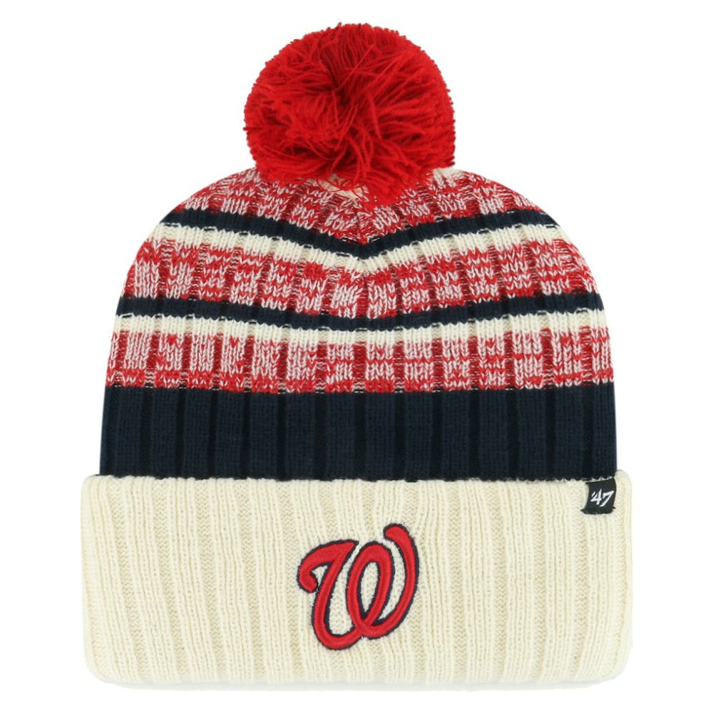 Washington Nationals '47 Tavern Cuffed Knit Hat with Pom - MLB Hats