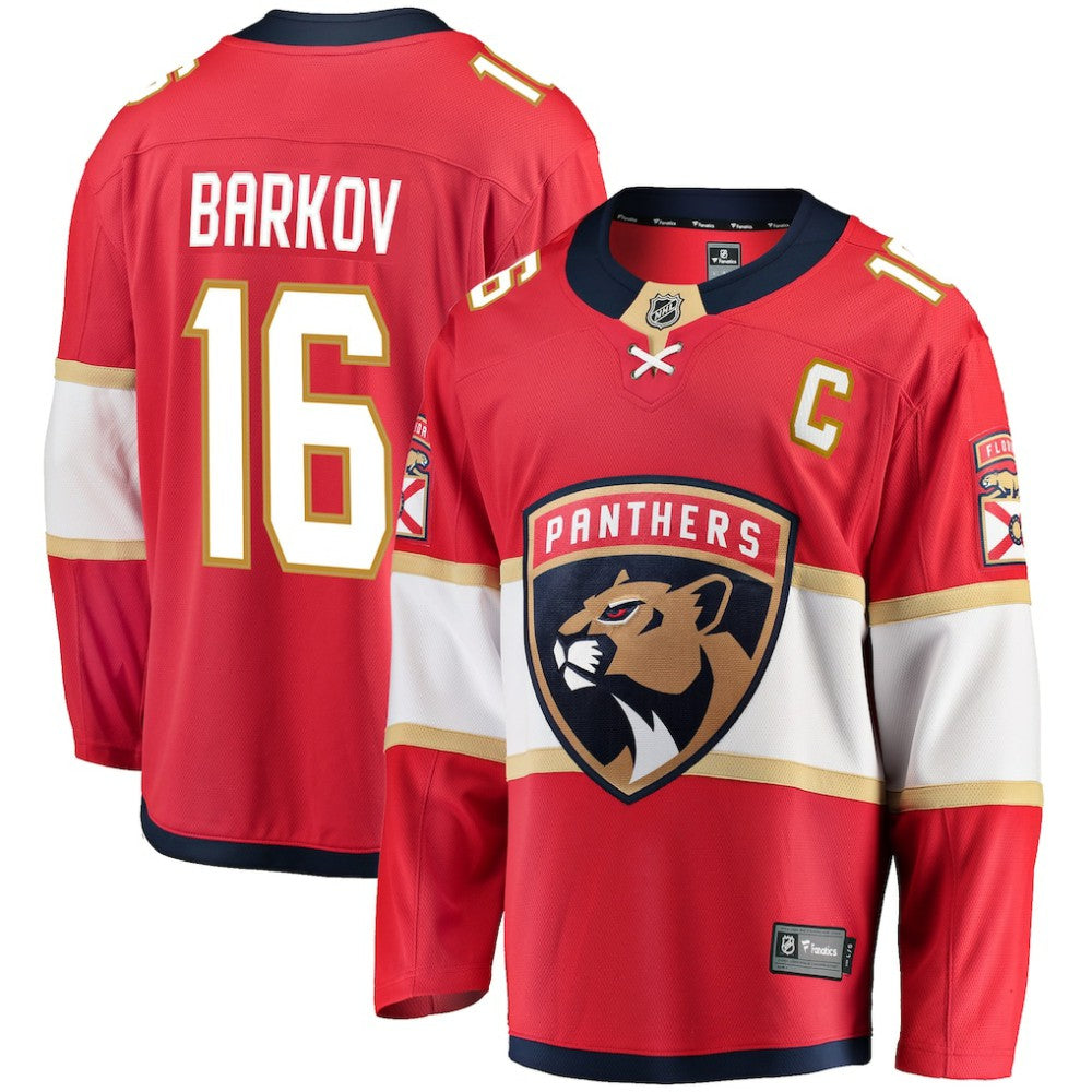 Aleksander Barkov Florida Panthers Fanatics Captain Patch Home Breakaway Jersey -  NHL Jerseys