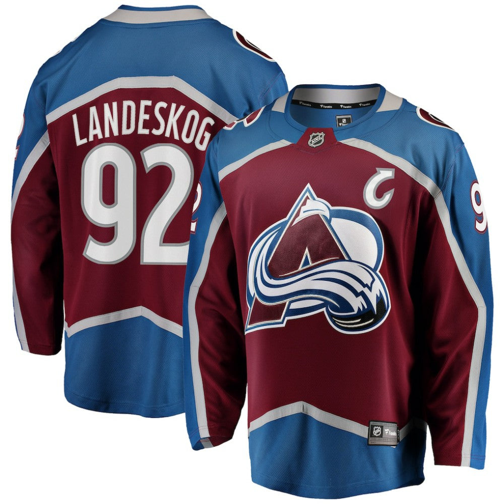 Gabriel Landeskog Colorado Avalanche Fanatics Captain Patch Home Breakaway Jersey -  NHL Jerseys