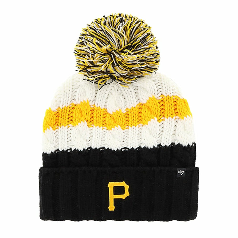 Pittsburgh Pirates '47 Women's Ashfield Cuffed Knit Hat with Pom - MLB Hats