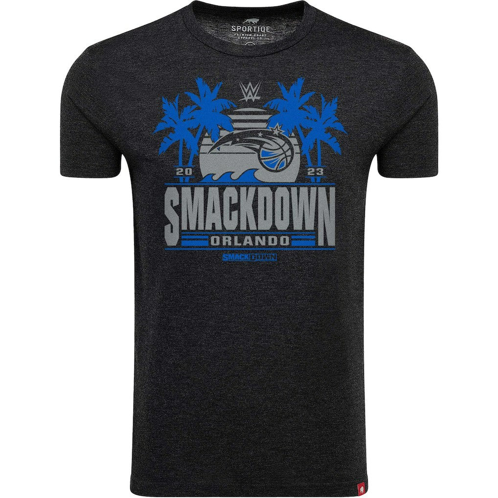 Black Sportiqe SmackDown x Orlando Magic Tri-Blend T-Shirt | NBA
