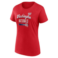 Washington Nationals Fanatics Women's Logo Fitted T-Shirt - MLB T-shirts