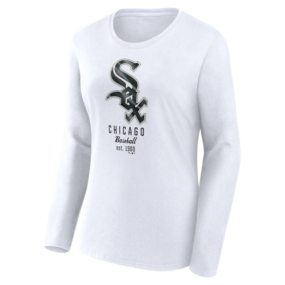 Chicago White Sox Fanatics Women's Lightweight Fitted Long Sleeve T-Shirt - MLB T-shirts