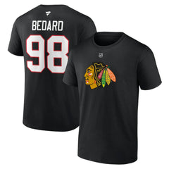 Connor Bedard Chicago Blackhawks Fanatics Authentic Stack Name & Number T-Shirt -  NHL T-shirts