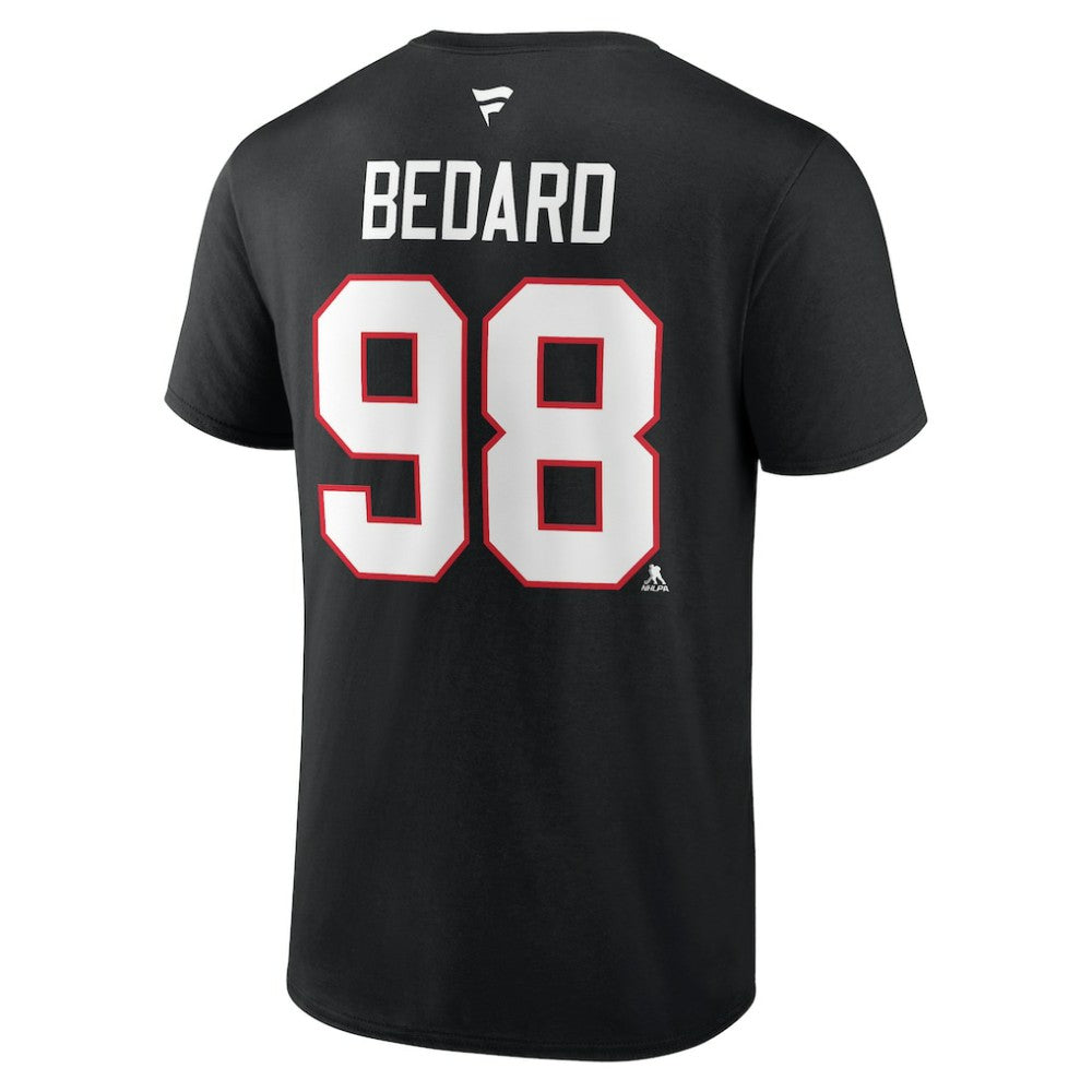 Connor Bedard Chicago Blackhawks Fanatics Authentic Stack Name & Number T-Shirt -  NHL T-shirts