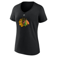 Connor Bedard Chicago Blackhawks Fanatics Women's Authentic Stack Name & Number V-Neck T-Shirt -  NHL T-shirts