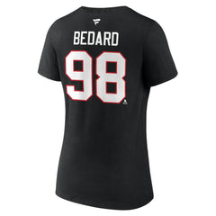 Connor Bedard Chicago Blackhawks Fanatics Women's Authentic Stack Name & Number V-Neck T-Shirt -  NHL T-shirts