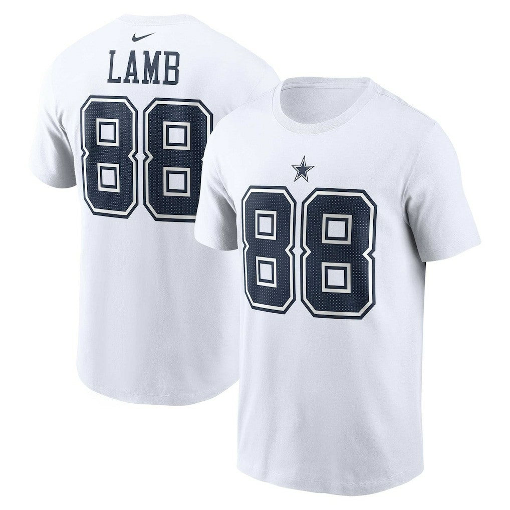 Dallas Cowboys CeeDee Lamb  Player Name & Number T-Shirt | NFL Outlet