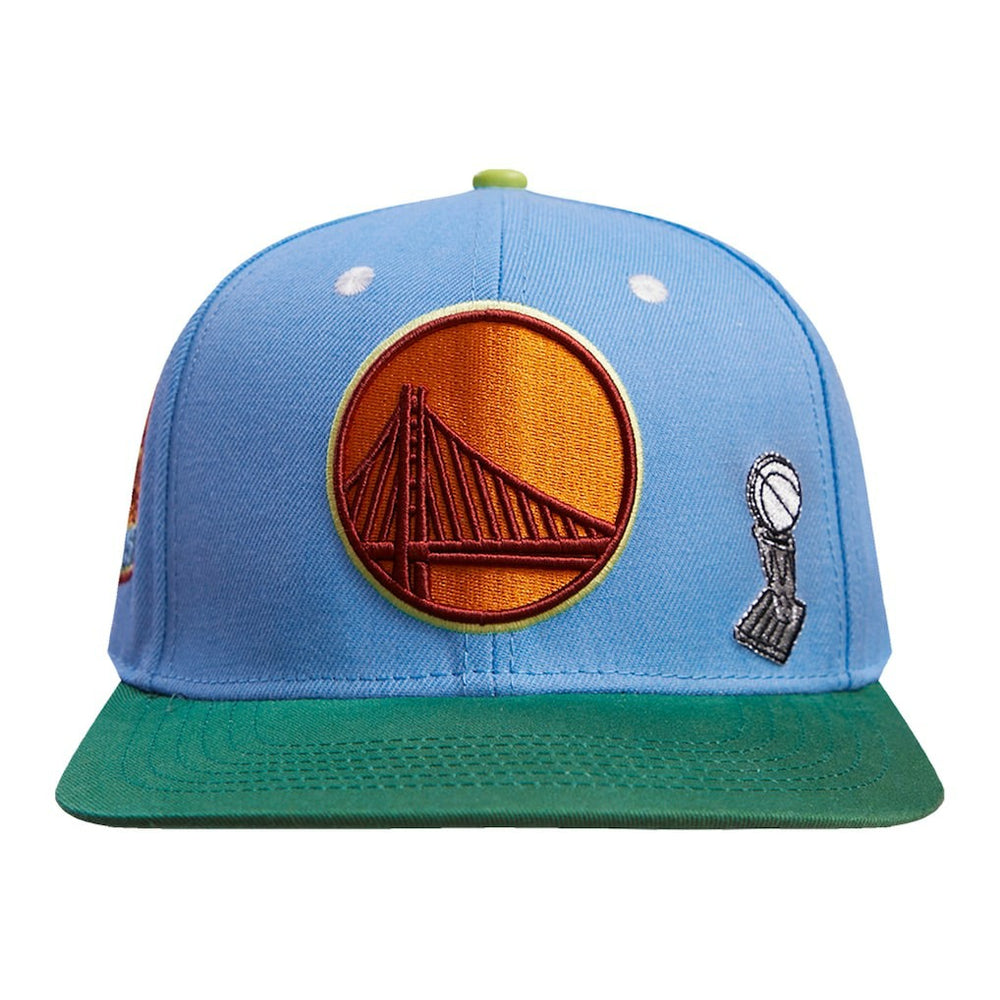 Light Blue/Green Golden State Warriors Pro Standard Retro Program 2-Tone Snapback Hat sale | NBA