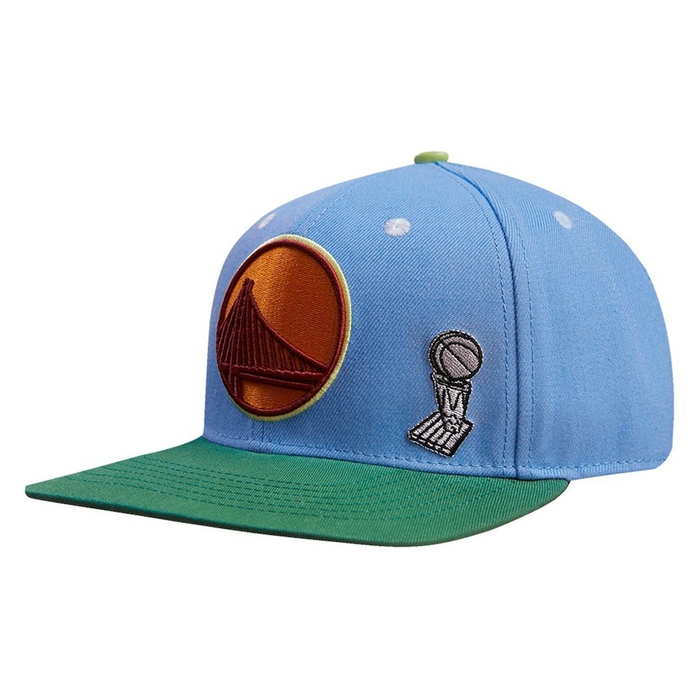 Light Blue/Green Golden State Warriors Pro Standard Retro Program 2-Tone Snapback Hat sale | NBA