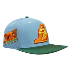 Light Blue/Green Los Angeles Lakers Pro Standard Retro Program 2-Tone Snapback Hat | NBA