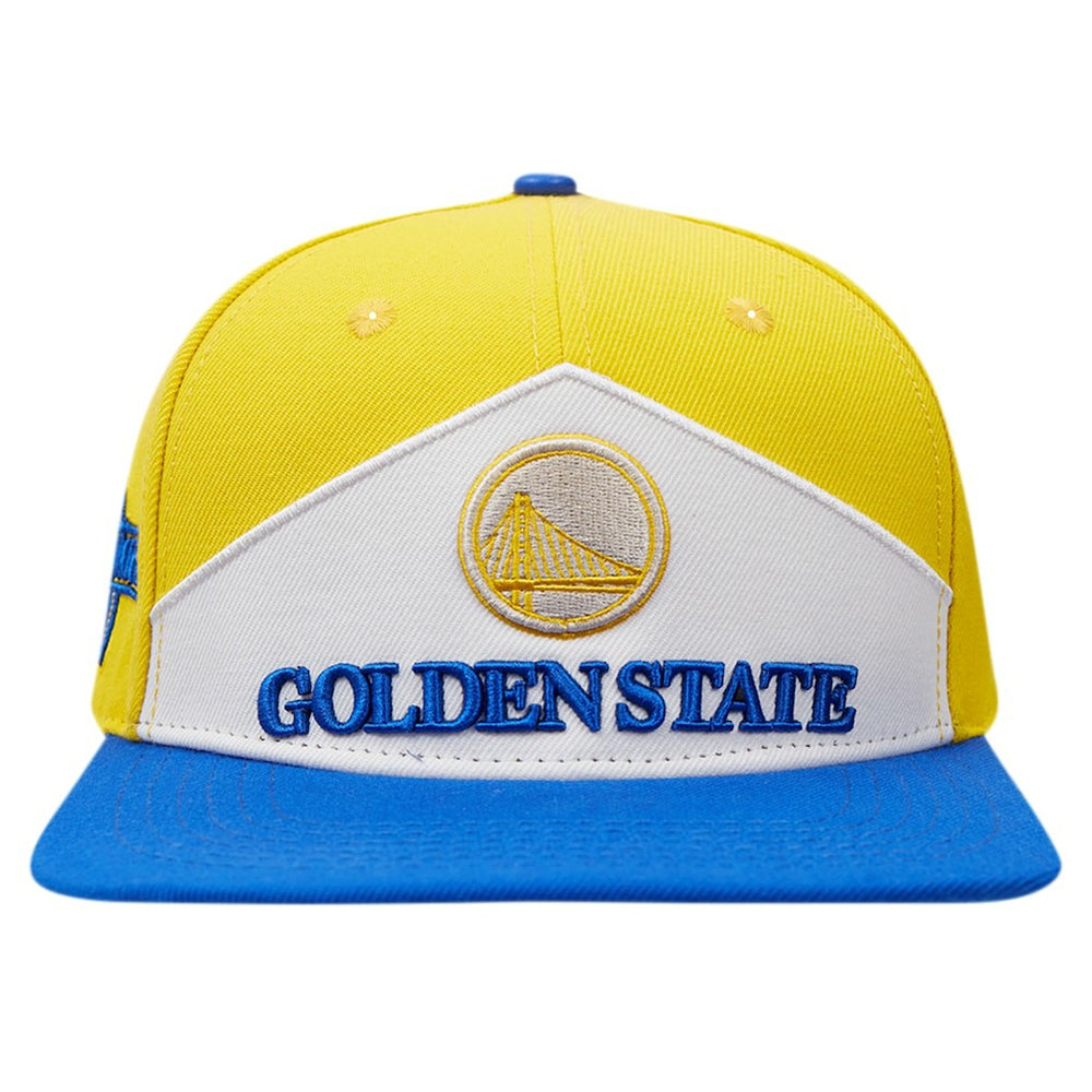 Gold/Royal Golden State Warriors Pro Standard Pinch Chevron Adjustable Hat sale | NBA