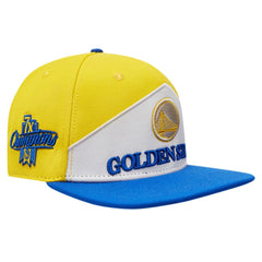 Gold/Royal Golden State Warriors Pro Standard Pinch Chevron Adjustable Hat sale | NBA