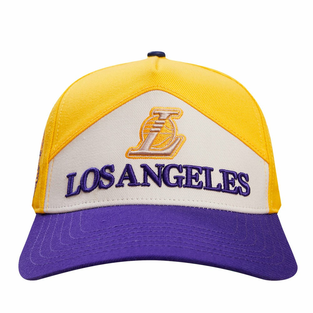 Gold/Purple Los Angeles Lakers Pro Standard Pinch Chevron Adjustable Hat | NBA
