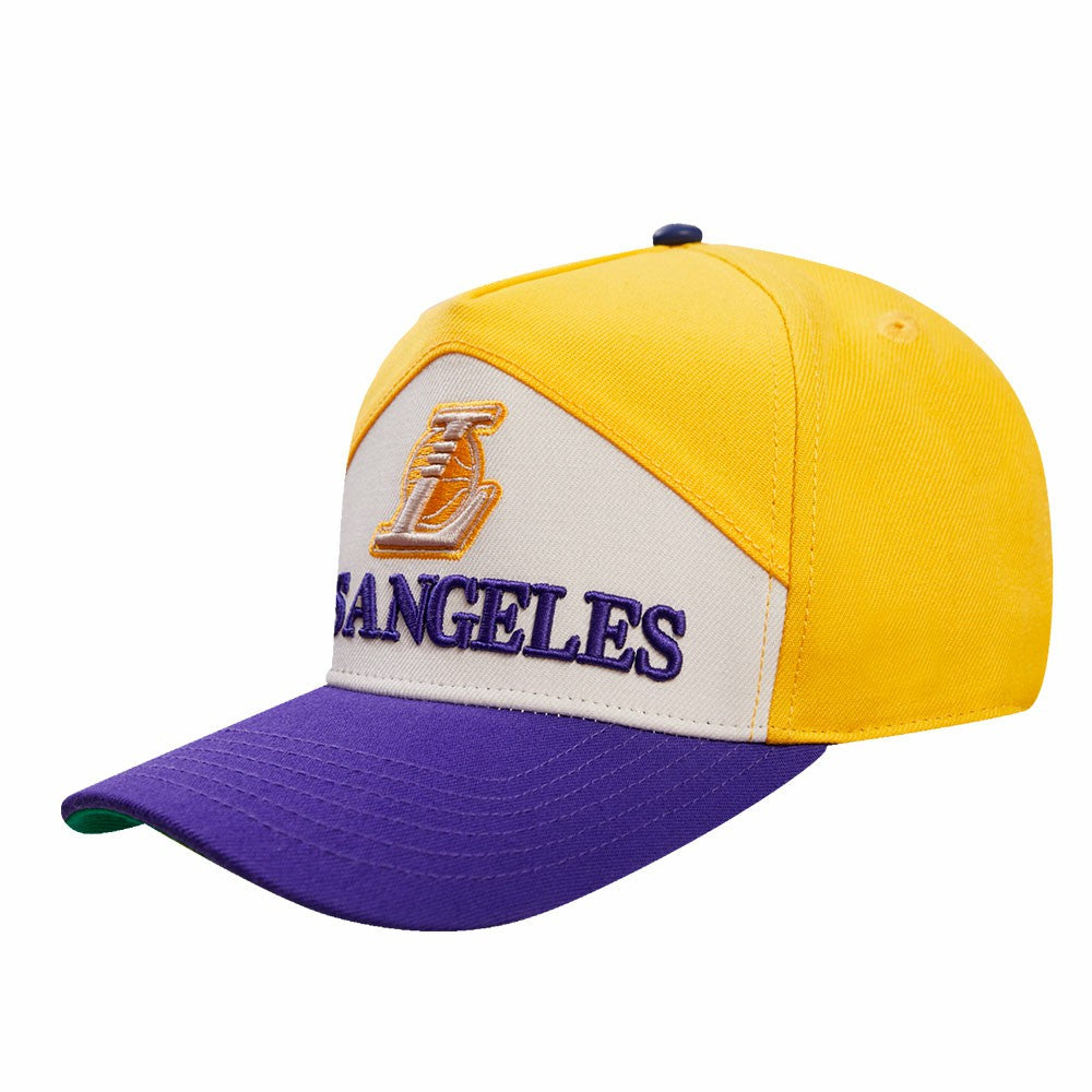 Gold/Purple Los Angeles Lakers Pro Standard Pinch Chevron Adjustable Hat | NBA