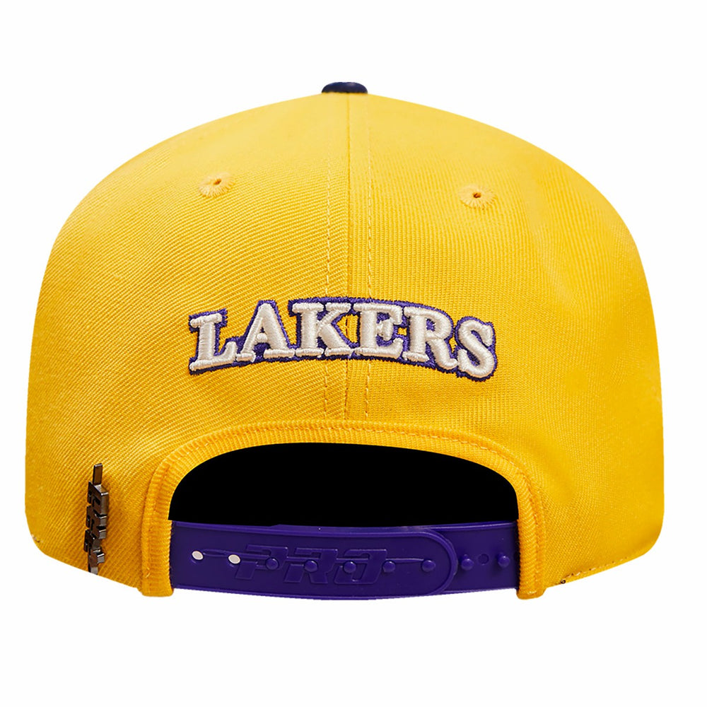 Gold/Purple Los Angeles Lakers Pro Standard Pinch Chevron Adjustable Hat | NBA