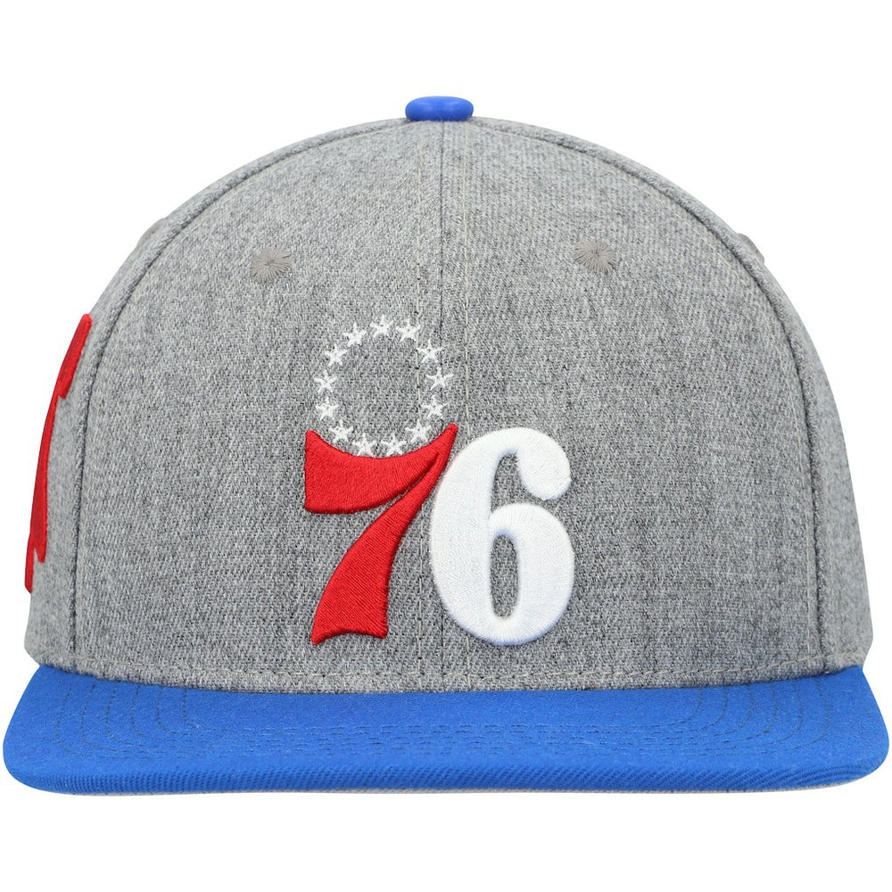 Gray/Royal Philadelphia 76ers Pro Standard Classic Logo Two-Tone Snapback Hat | NBA