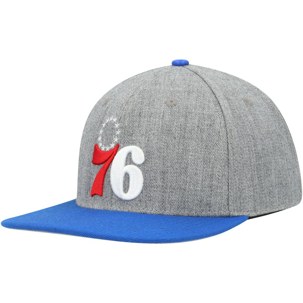 Gray/Royal Philadelphia 76ers Pro Standard Classic Logo Two-Tone Snapback Hat | NBA