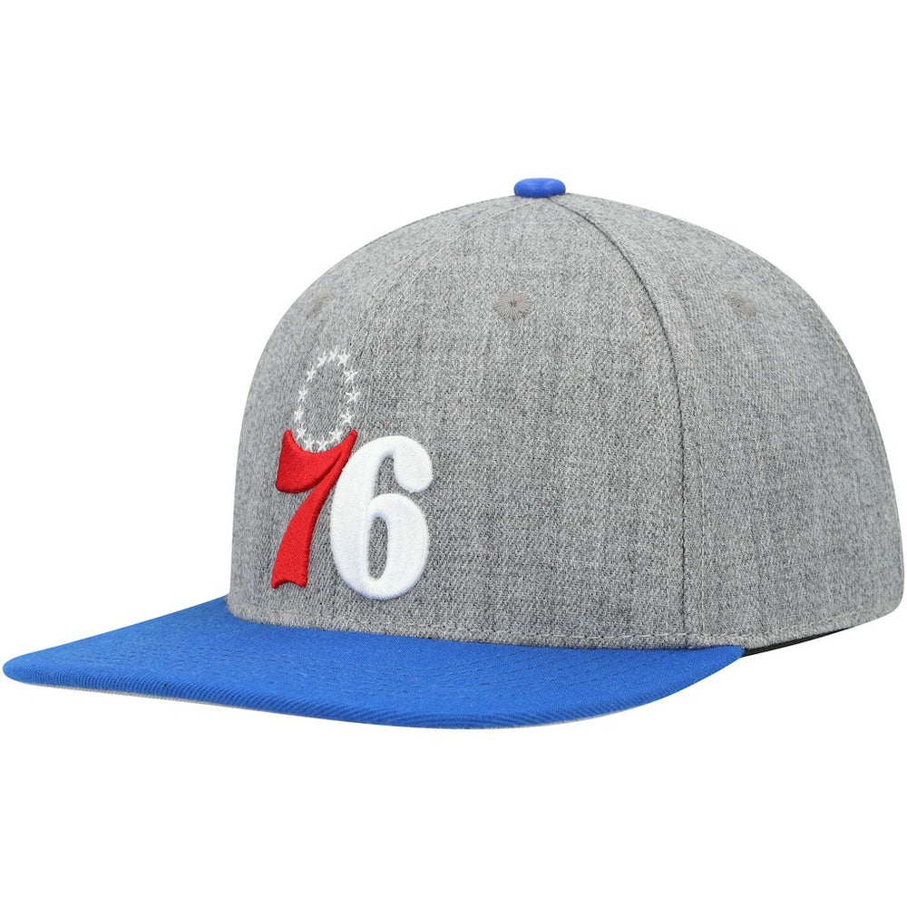 Gray/Royal Philadelphia 76ers Pro Standard Classic Logo Two-Tone Snapback Hat | NBA