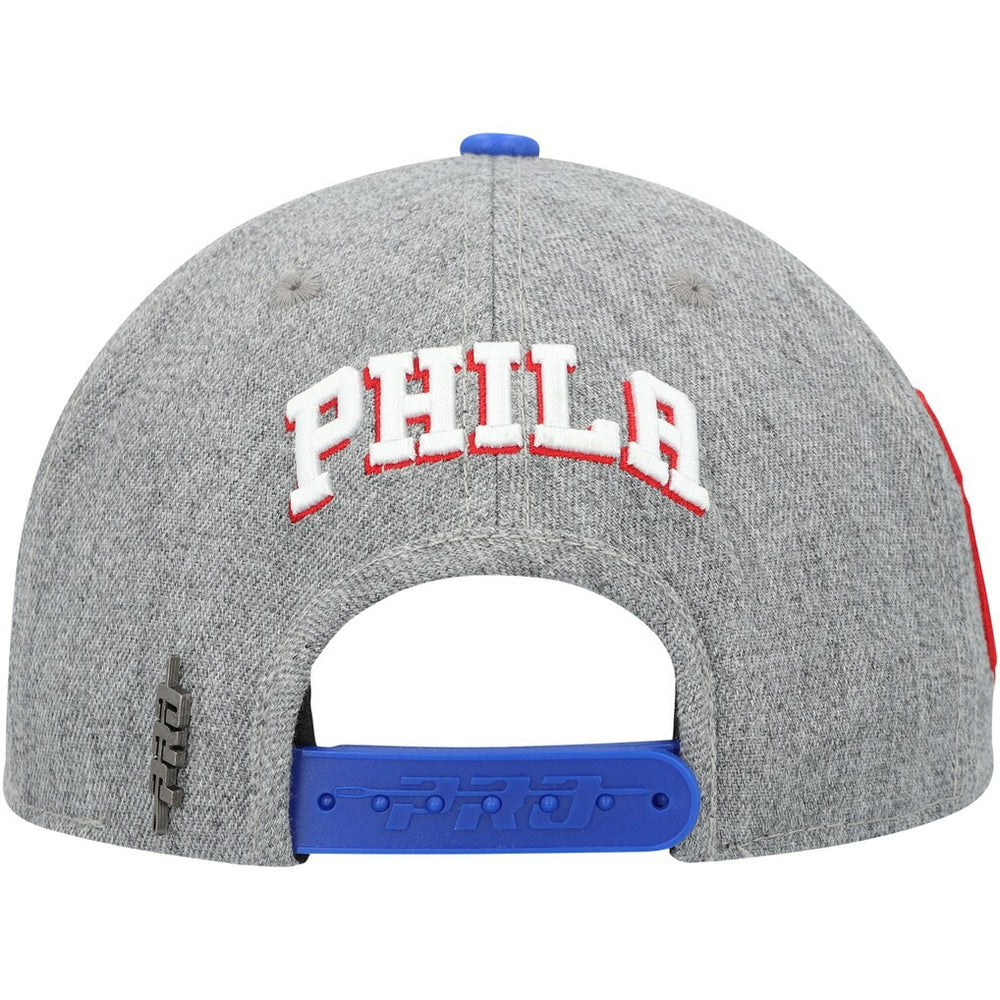 Gray/Royal Philadelphia 76ers Pro Standard Classic Logo Two-Tone Snapback Hat | NBA