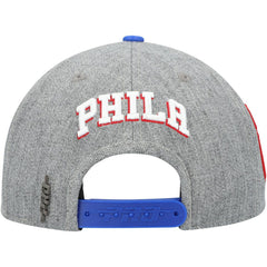 Gray/Royal Philadelphia 76ers Pro Standard Classic Logo Two-Tone Snapback Hat | NBA