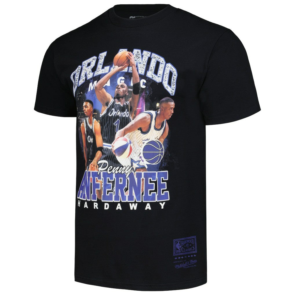 Black Penny Hardaway Orlando Magic Hardwood Classics Bling Concert Player T-Shirt | NBA