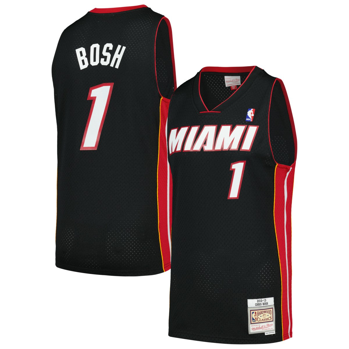 Black Chris Bosh Miami Heat 2012/13 Hardwood Classics Swingman Jersey | NBA