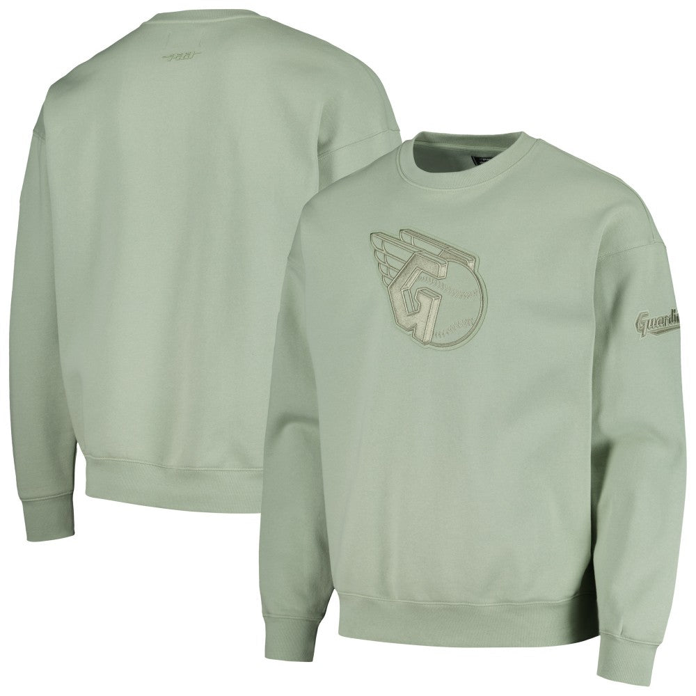 Cleveland Guardians Pro Standard Neutral Drop Shoulder Pullover Sweatshirt - MLB Pullover