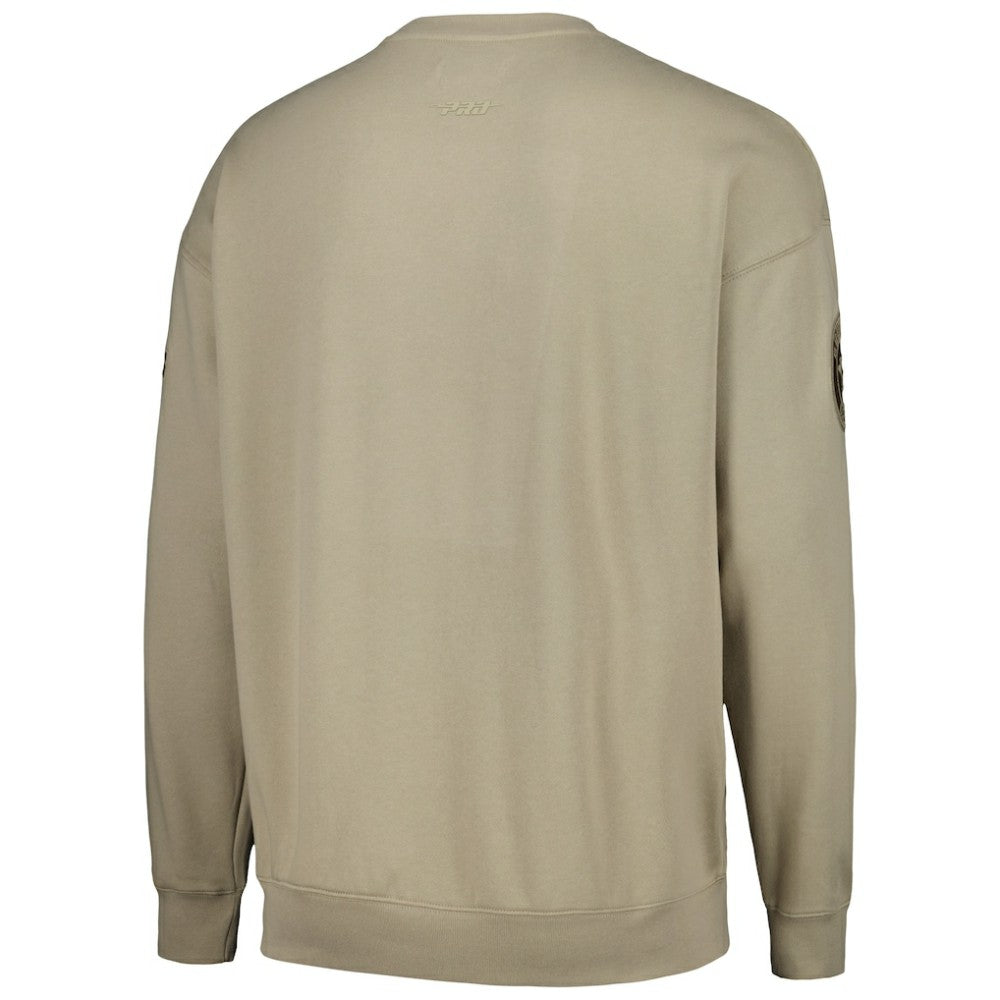 Houston Astros Pro Standard Neutral Drop Shoulder Pullover Sweatshirt - MLB Pullover