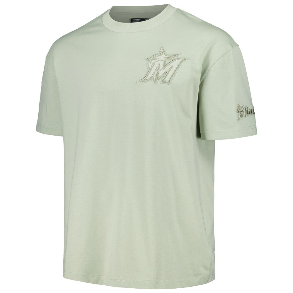 Miami Marlins Pro Standard Oversized Neutral CJ Dropped Shoulders T-Shirt - MLB T-shirts