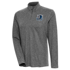 Heather Black Dallas Mavericks Antigua Women's Confront Quarter-Zip Pullover Top sale | NBA