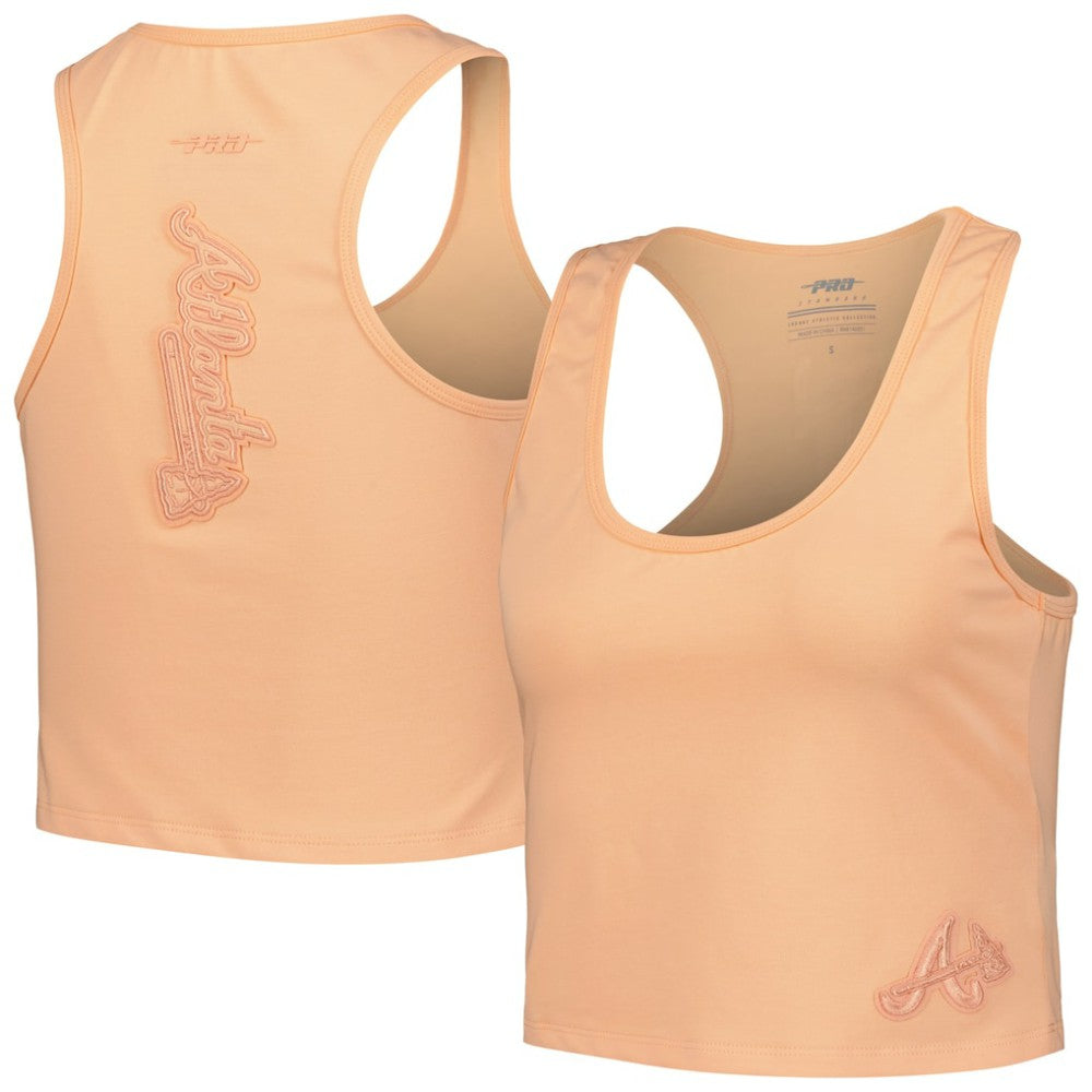 Atlanta Braves Pro Standard Women's Neutral Fitted Racerback Tank Top - MLB Tanks