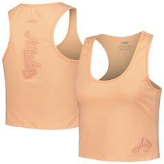 Atlanta Braves Pro Standard Women's Neutral Fitted Racerback Tank Top - MLB Tanks