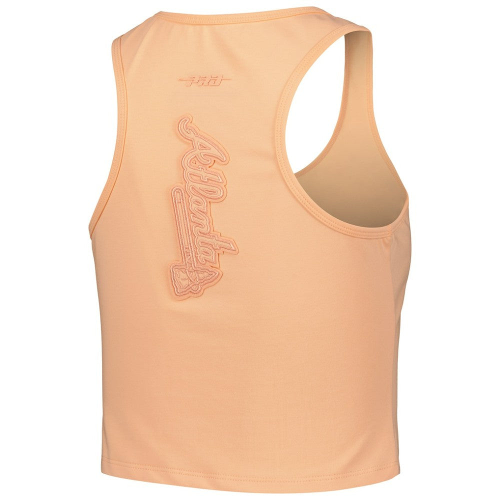 Atlanta Braves Pro Standard Women's Neutral Fitted Racerback Tank Top - MLB Tanks