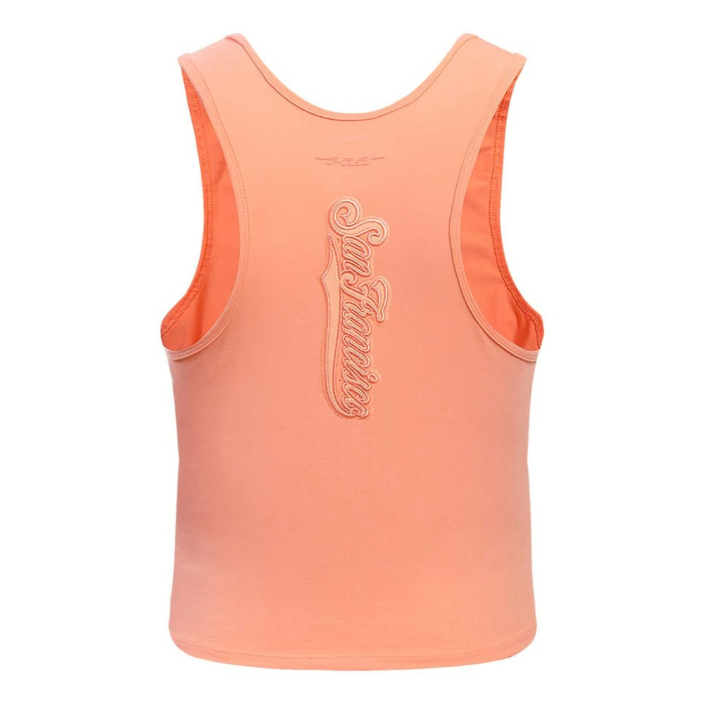 San Francisco Giants Pro Standard Women's Neutral Fitted Racerback Tank Top - MLB Tanks