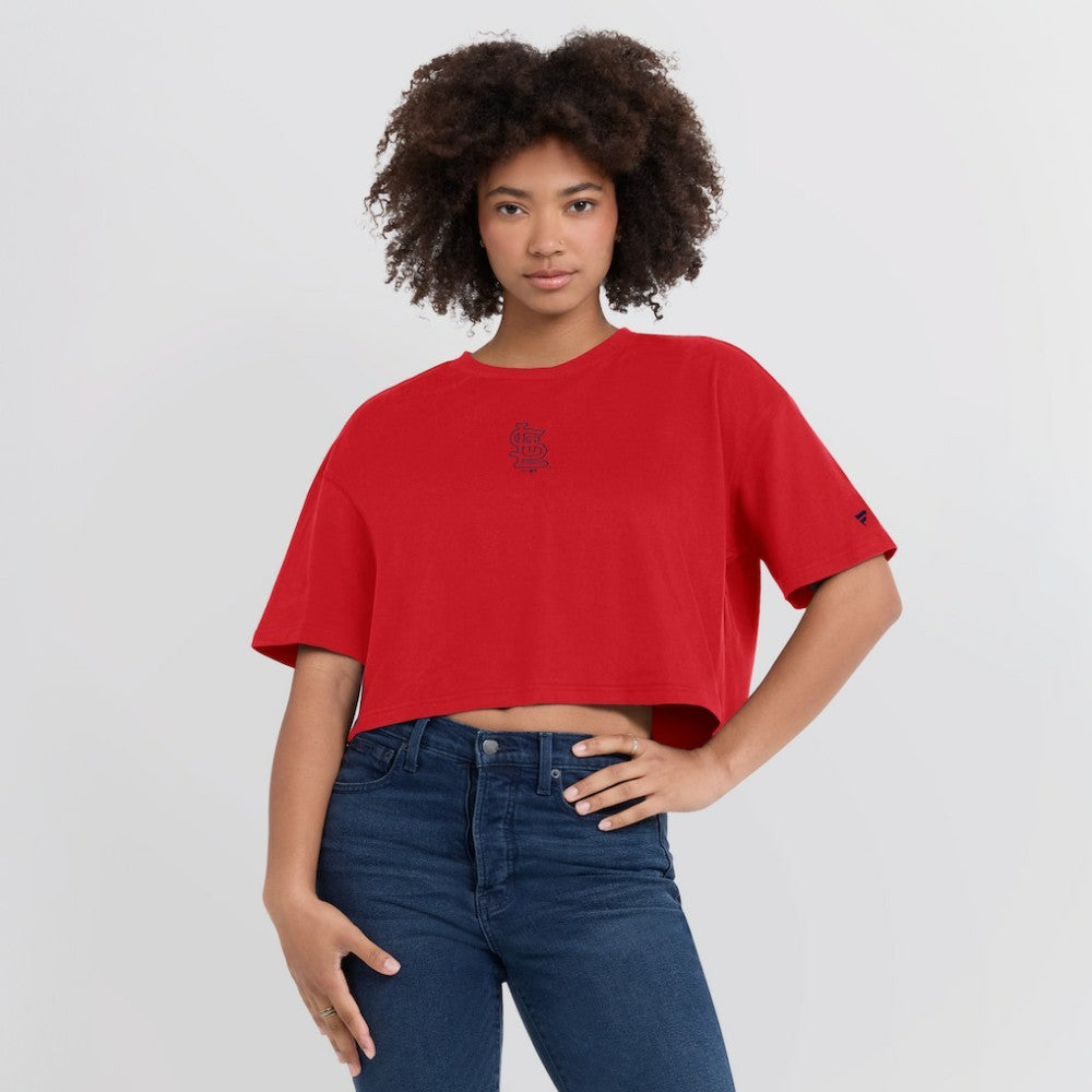 St. Louis Cardinals Fanatics Women's Elements Super Soft Boxy Cropped T-Shirt - MLB T-shirts
