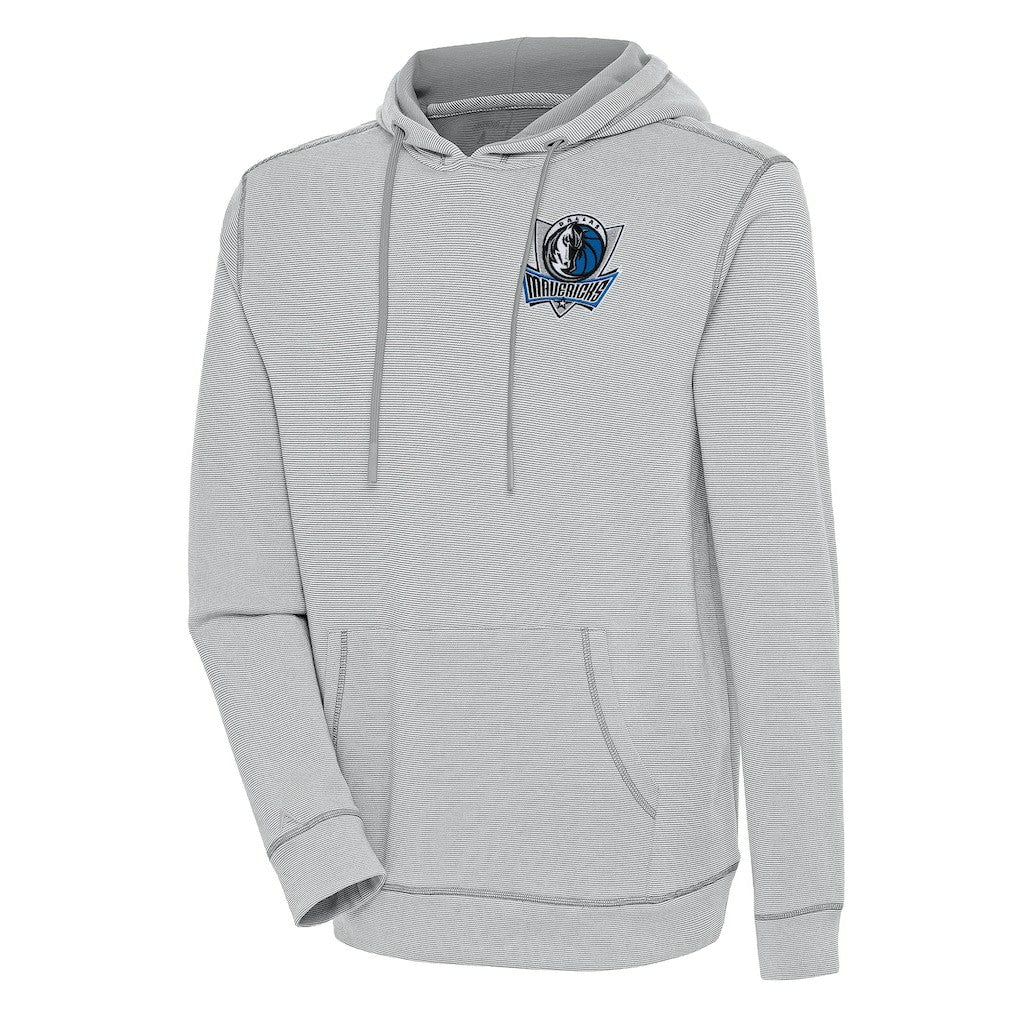Gray Dallas Mavericks Antigua Axe Bunker Tri-Blend Pullover Hoodie sale | NBA