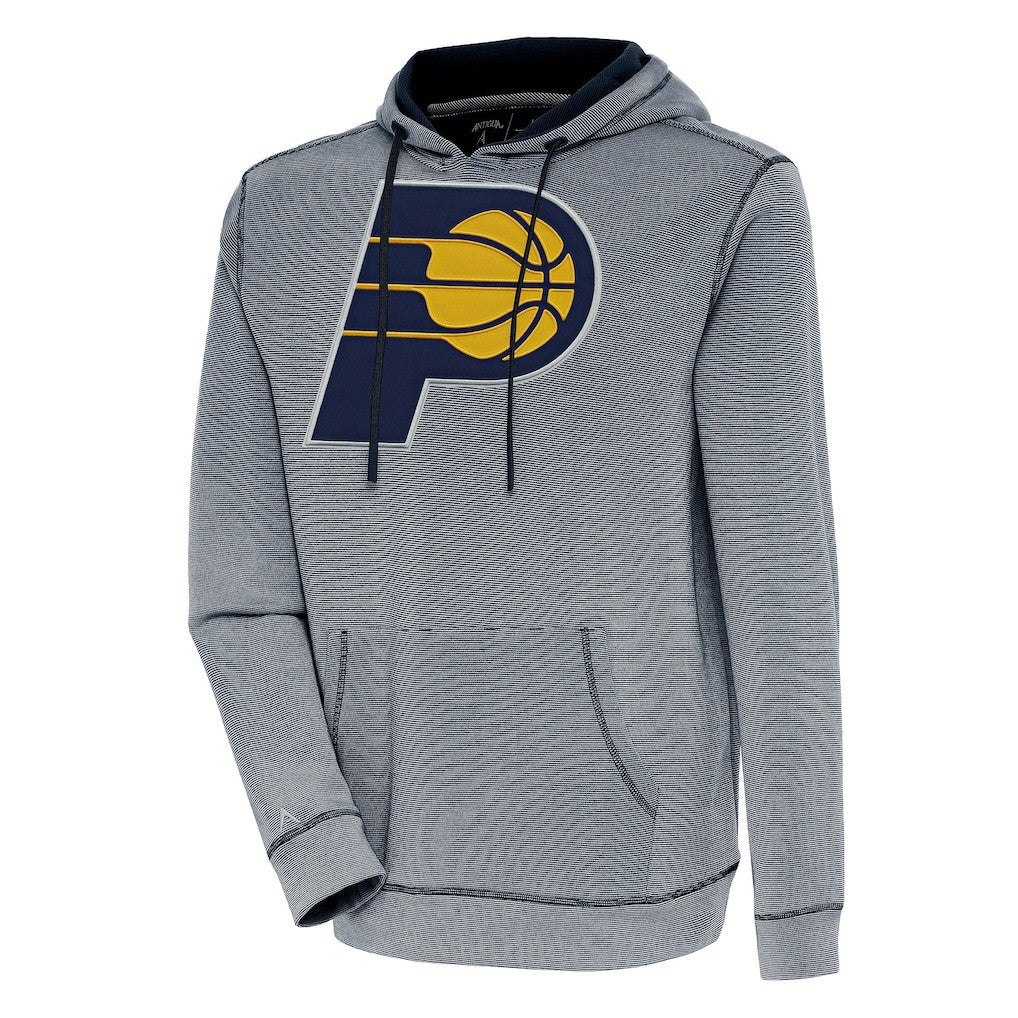 Navy Indiana Pacers Antigua Axe Bunker Tri-Blend Pullover Hoodie | NBA