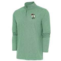 Kelly Green Boston Celtics Antigua Hunk Quarter-Zip Pullover Top | NBA