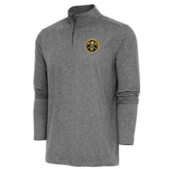 Heather Black Denver Nuggets Antigua Hunk Quarter-Zip Pullover Top sale | NBA