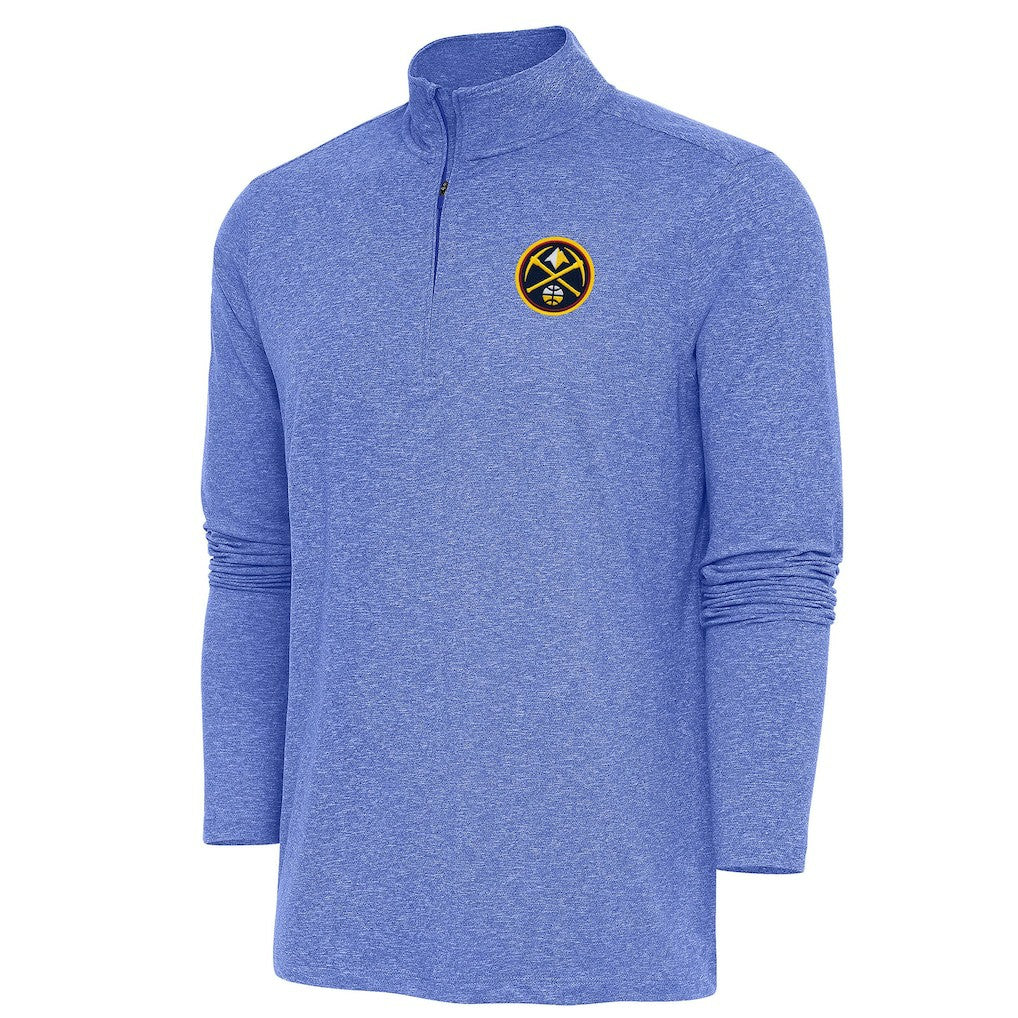 Heather Royal Denver Nuggets Antigua Hunk Quarter-Zip Pullover Top sale | NBA