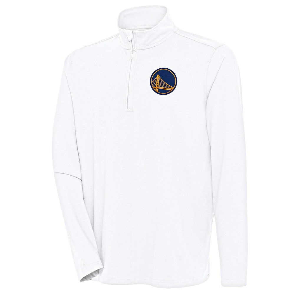 White Golden State Warriors Antigua Hunk Quarter-Zip Pullover Top sale | NBA