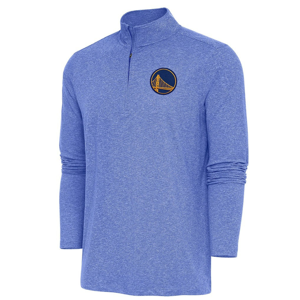 Heather Royal Golden State Warriors Antigua Hunk Quarter-Zip Pullover Top sale | NBA