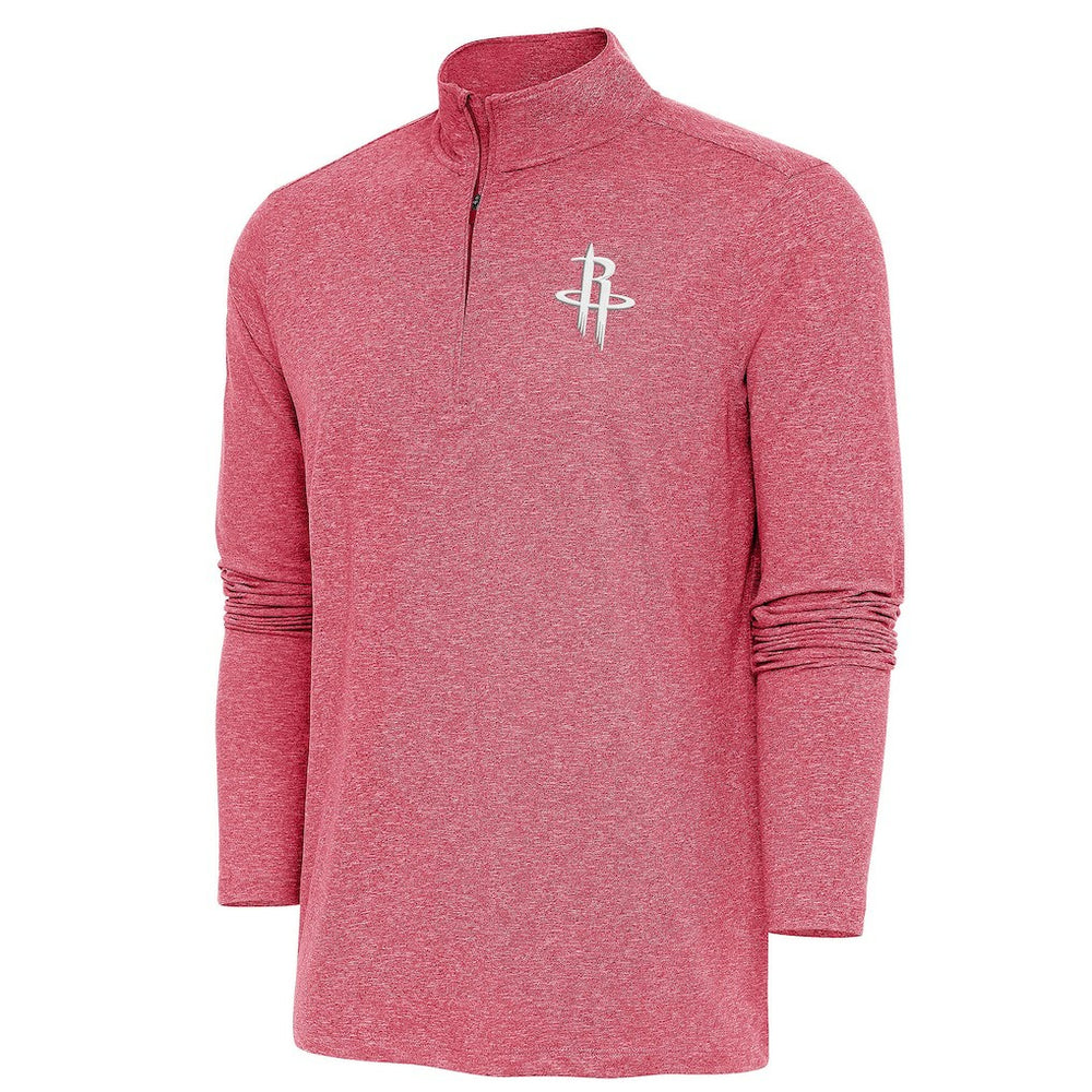 Heather Red Houston Rockets Antigua Hunk Quarter-Zip Pullover Top sale | NBA