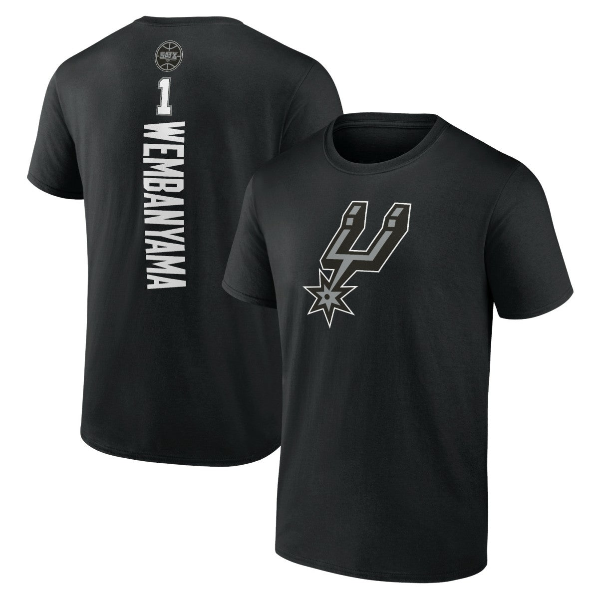 Black Victor Wembanyama San Antonio Spurs Playmaker Name & Number T-Shirt | NBA