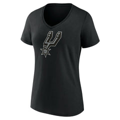 Black Victor Wembanyama San Antonio Spurs Women's Playmaker Name & Number V-Neck T-Shirt | NBA