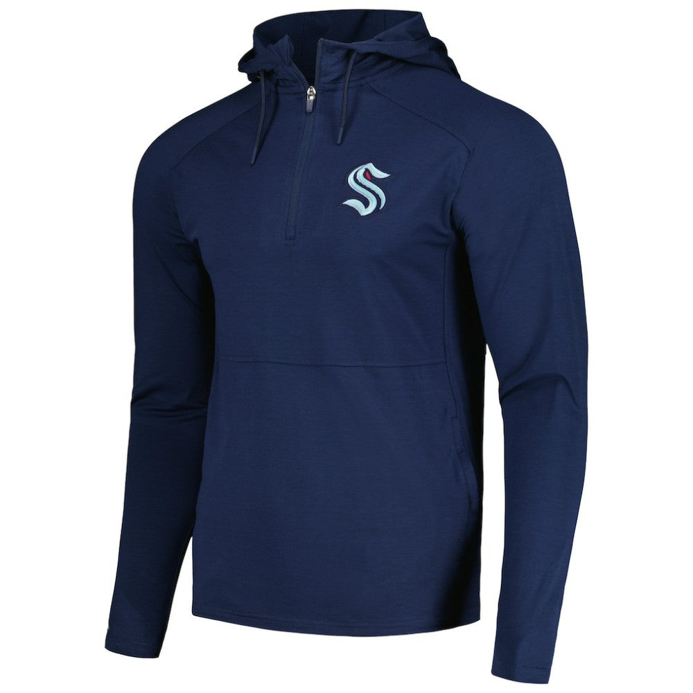 Seattle Kraken Antigua Spikes Raglan Quarter-Zip Hoodie -  NHL Hoodies