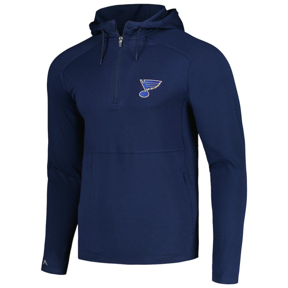 St. Louis Blues Antigua Spikes Raglan Quarter-Zip Hoodie -  NHL Hoodies